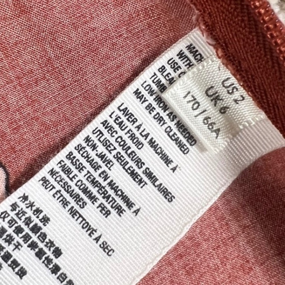 Free People Sunray Sarong Floral Faux Wrap Midi Skirt Rust Orange Womens 2 - Picture 11 of 11